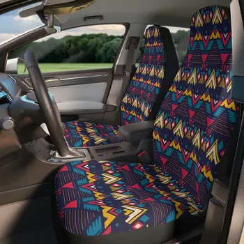 Boho Stripe Car Seat Cover, Бохемски ацтекски естетически аксесоари за печат, Granola Girl Car, Естетичен декор, Goblincore, Mexic