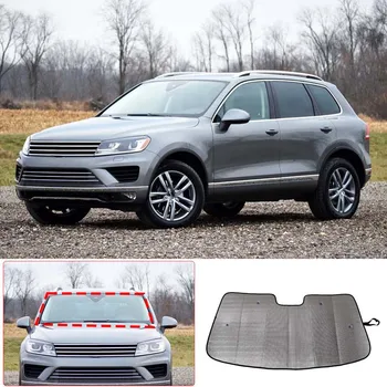 За Volkswagen VW Touareg 2011-2018 кола прозорец сенник слънцезащита покритие алуминиево фолио хартия/PE памук/балон аксесоари