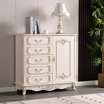 Модерен шкаф за съхранение Спалня Многофункционален кабинет за домашна организация Луксозен дървен Mobiletto Salvaspazio Nordic Furniture