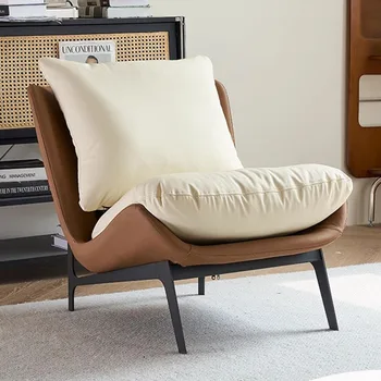 Дизайн ергономични столове модерна подкрепа възглавница Nordic фотьойл шезлонг мързелив диван единичен Sandalyeler хол мебели