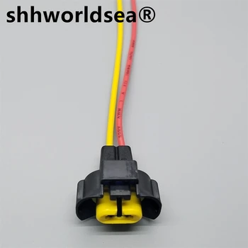 shhworldsea 2 дупка авто фар за мъгла електрически проводник гнездо кола пластмасов корпус конектор за Nissan ST090521-01 240PC023S4019