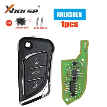 1бр Xhorse XKLKS0EN VVDI тел дистанционен ключ 3 бутона Универсален автомобилен дистанционен ключ за VVDI Mini Key Tool VVDI2 ключове за кола с остриета