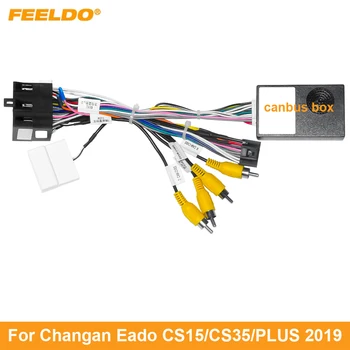 FEELDO кола 16PIN Android радио захранващ кабел адаптер с Canbus кутия за Changan Eado CS15 / CS35 / PLUS (2019) Аудио кабелен сноп