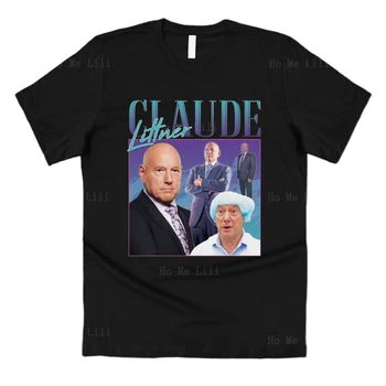 Claude Littner Homage Funny UK Icon Legend 80's 90's Designer T-Shirt