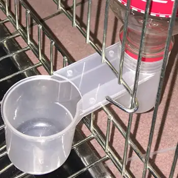 Практична пластмасова вода за поилка Купа за пиене за птичи гълъби Хранилки за птици Хранилки за птици