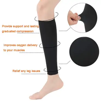 1pair теле оформяне компресия чорапи предотвратяване на разширени вени облекчение болезненост отслабване чорап жени мъже открит спорт тръба чорап